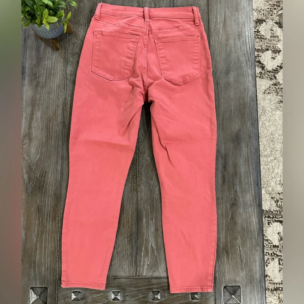 Lucky Brand High Rise Crop Coral Jeans